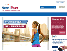Tablet Screenshot of fitness.com