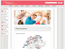 Tablet Screenshot of fitness.ch