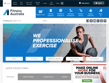 Tablet Screenshot of fitness.org.au